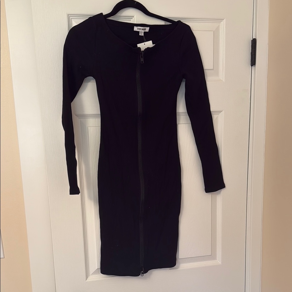 NWT Steve Maden Black Zipper Dress